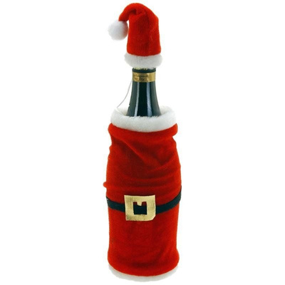 Wine Bottle Cover Christmas Santa Claus