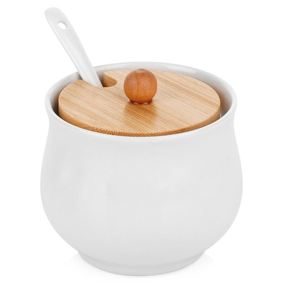 Sugar Bowl Ceramic White