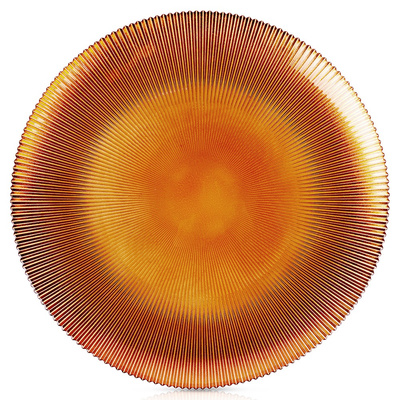 Plate Glass Amber Tier Cake Stand 33 cm