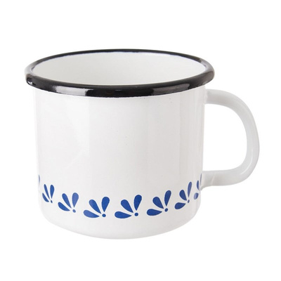 Mug Enamel White MODROBILA 700 ml