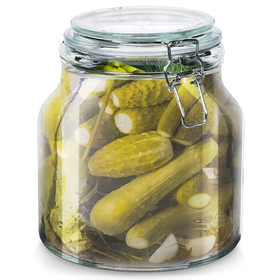 Jar with Clip Glass IRMA 2.4 l