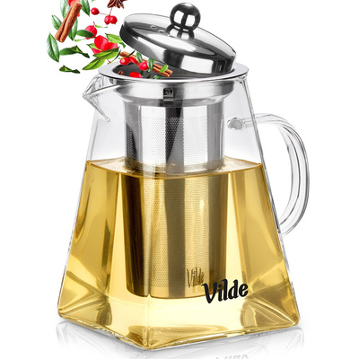 Teapot with Infuser Glass Heat-Resistant 920 ml