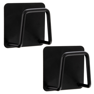 Haczyk wieszak samoprzylepny czarny BLACK 4,8x4,8 cm 2 szt.