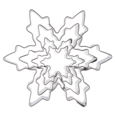 Cookie Cutters Steel Snowflakes 4 pcs