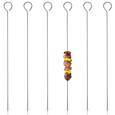 BBQ Skewers Steel 29 cm 6 pcs