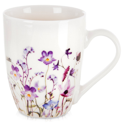 Kubek porcelanowy kwiaty LOUKA 360 ml