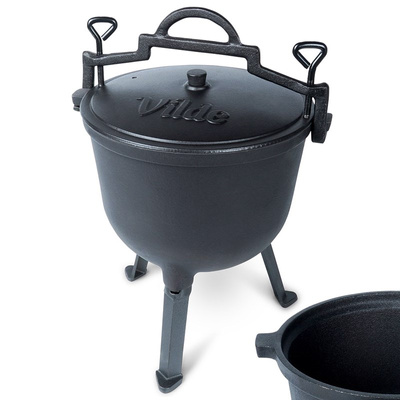 Cauldron Cast Iron on Legs with Lid CAST LINE 10 l