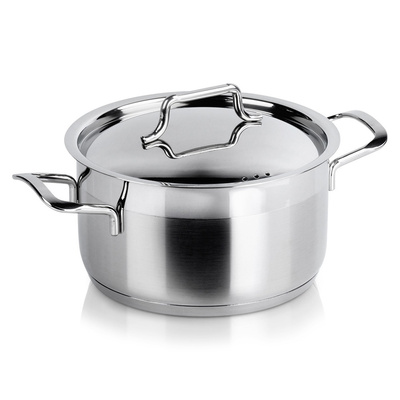 Garnek stalowy z pokrywką ANETT 16 cm, 1,9 l