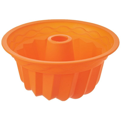 Cake Mould Silicone with Chimney Orange SILLINIE 23.5 cm