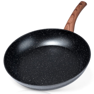 Patelnia granitowa BLACK&WOOD 30 cm (paleta 320 szt.)