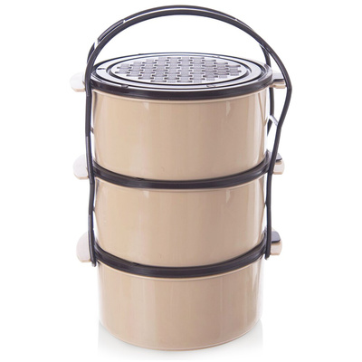 Layer Lunch Box Plastic 3-Level 3x1.5 l