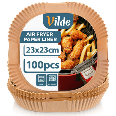 Air Fryer Liners Oil Free Paper Square 23x23 cm 100 pcs