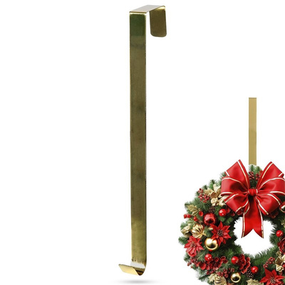 Wreath Hanger Metal Golden 30 cm