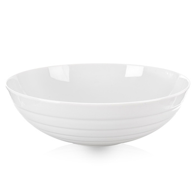 Serving Bowl Porcelain White MONA 26 cm, 2.5 l