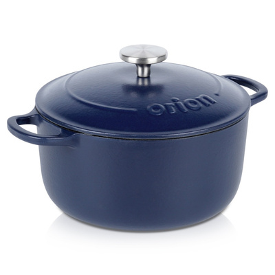 Pot with Lid Cast Iron Enamel LITINA 22 cm, 3.3 l