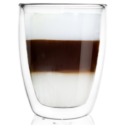 Double Walled Glass with Double Walls for Latte 330 ml