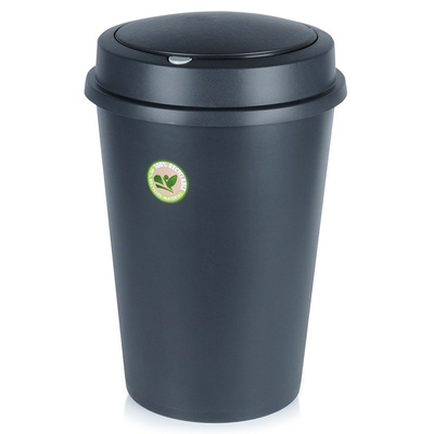 Bin Plastic Black 47 l