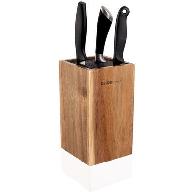 Knife Block Wooden WHITELINE