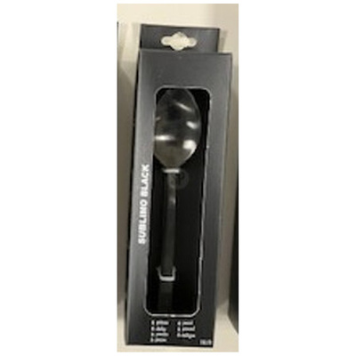 Teaspoons Steel Black 4 pcs