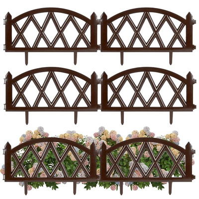 Garden Fence Brown 50x30 cm 6 pcs