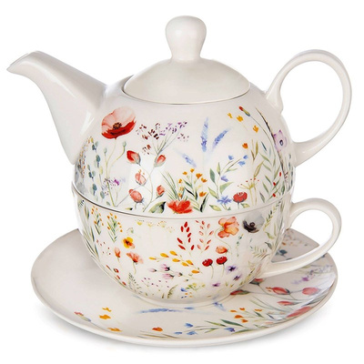 Tea for One Porcelain POPPY 3 pcs