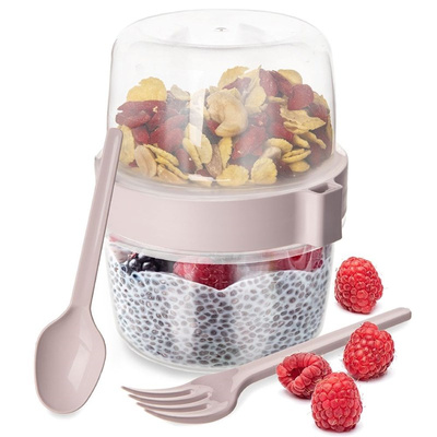 Yogurt Pot with Spoon Lunchbox 370 ml